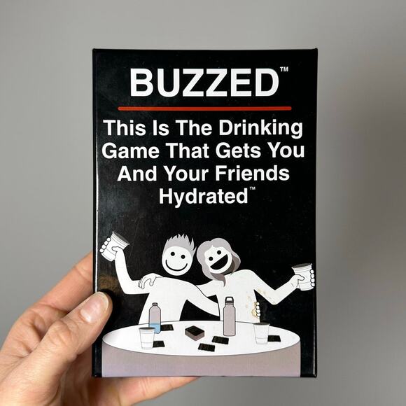 Buzzed "This Is The Drinking Game That Gets Your Friends Hydrated" Card Game - Picture 1 of 6